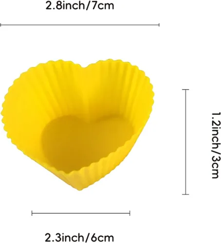 Miniatura 2 de 12 tazas de silicona multicolor para hornear, forros reutilizables para magdalenas, fáciles de limpiar, antiadherentes para fiestas, regalos