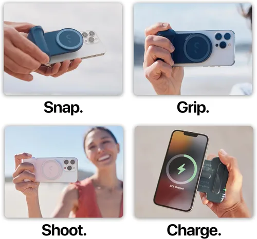 Miniatura 3 de ShiftCam SnapGrip Creator Kit para creadores de contenido, incluye SnapGrip, SnapLight, trípode SnapPod - Kit de vlogging para iPhone y Android