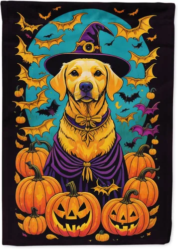 Miniatura 44 de Caroline's Treasures DAC1466GF - Bandera decorativa para jardín de Halloween de Affenpinscher Witchy para jardín, decoración para patio exterior