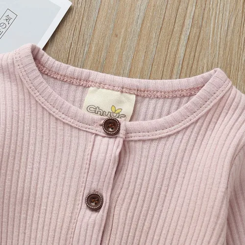 Miniatura 5 de Kuriozud Mameluco de una pieza para recién nacido, unisex, con botones, para bebé y niña