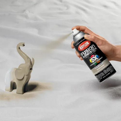 Miniatura 24 de Krylon Fusion - Pintura en aerosol adhesiva todo en uno para uso en interiores y exteriores, 12 onzas, aluminio