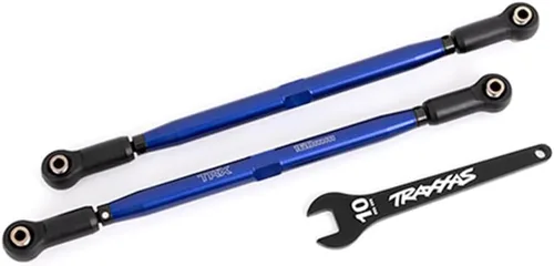 Traxxas 7897X Eslabones anodizados azules del dedo del pie, 7075-T6 alumbre (2): X-Maxx WideMaxx Kit