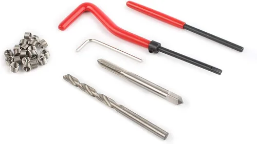Miniatura 3 de Kit de herramientas de reparación de helicoiles, roscas despojadas, herramienta métrica M5 M6 M8 M10 M12 M14