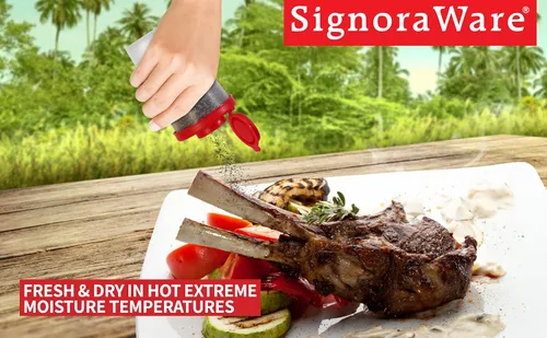 Miniatura 2 de SIGNORAWARE - Salero y pimentero a prueba de humedad, juego de salero para ir de campamento, picnic al aire libre, cocina, loncheras, juego