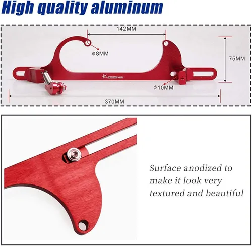 Miniatura 5 de RYANSTAR Soporte de cable del acelerador 4150 serie 4160 Soportes de acelerador Billet de aluminio ajustable rojo