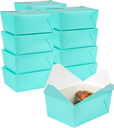 Miniatura 30 de Restaurantware Bio Tek - Cajas para llevar de 30 onzas, 200 loncheras para llevar, cierre de tabulación, resistentes al calor, desechables, de papel