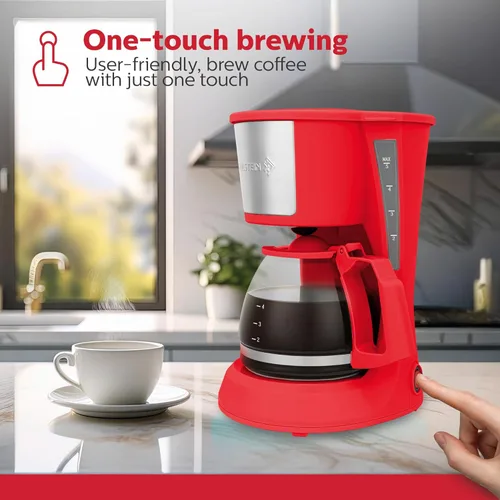 Miniatura 5 de Holstein Housewares Cafetera 2 en 1 de una sola porción, doble preparación, compatible con cápsulas K-Cup y café molido, filtro reutilizable