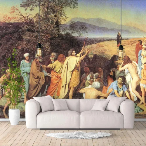 Miniatura 16 de IDEA4WALL Murales de pared para dormitorio, noche estrellada de Van Gogh, pinturas famosas, papel tapiz extraíble grande, calcomanías de pared