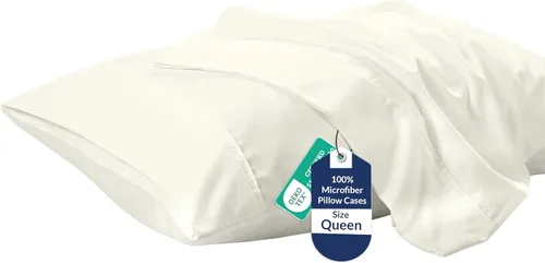 Miniatura 45 de Royale Linens Juego de 2 fundas de almohada Queen – Fundas de almohada de cama – 20 x 30 pulgadas – Fundas de almohada negras – 1800 microfibra