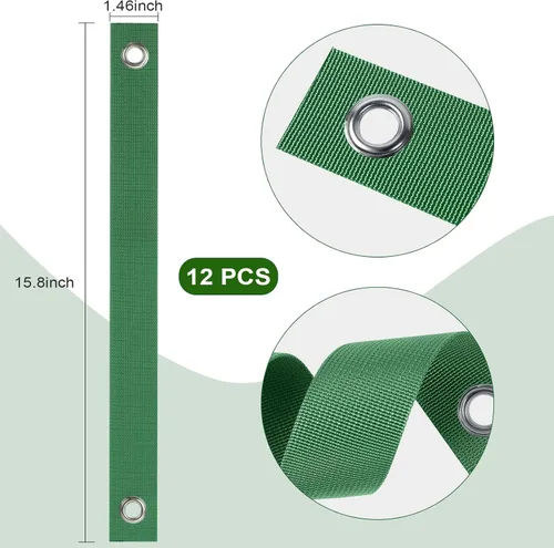 Miniatura 2 de Jevrench 12 PCS Correas para Árboles para Estacado, Correas de Soporte para Árboles para Atirantar Plantones Recién Plantados y Mantenerlos Rectos