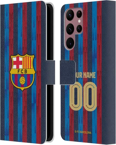 Miniatura 8 de Head Case Designs Funda de piel con licencia oficial del FC Barcelona Away 2022/23, compatible con Samsung Galaxy S22 Ultra 5G