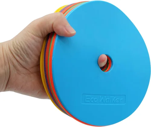 Miniatura 4 de Marcadores de punto 6 marcadores de piso de 4 pulgadas, 6 pulgadas, 8 pulgadas, 10 pulgadas, 12 pulgadas, para entrenamiento de agilidad de niños
