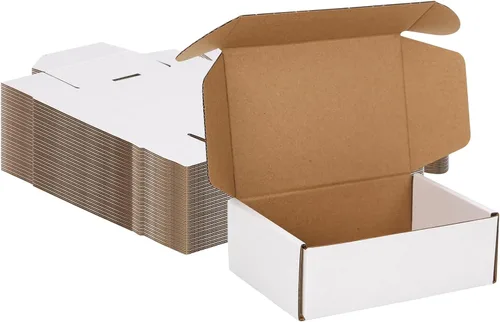 Miniatura 18 de MEBRUDY Cajas de envío de 4 x 4 x 2 pulgadas, paquete de 100 unidades, pequeñas cajas de cartón corrugado para enviar por correo, embalaje de Marrón