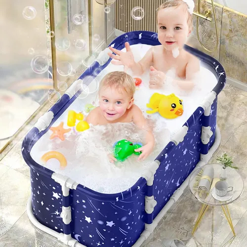 Bañera portátil, bañera plegable de 45 pulgadas para adultos, baño familiar separado para spa, bañera de terapia para cabina de ducha, spa caliente