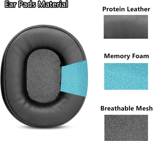 Miniatura 2 de RH200 - Almohadillas de repuesto más gruesas compatibles con auriculares Roland RH-200 RH-200S RH-300 RH-300V RH-5 RH5