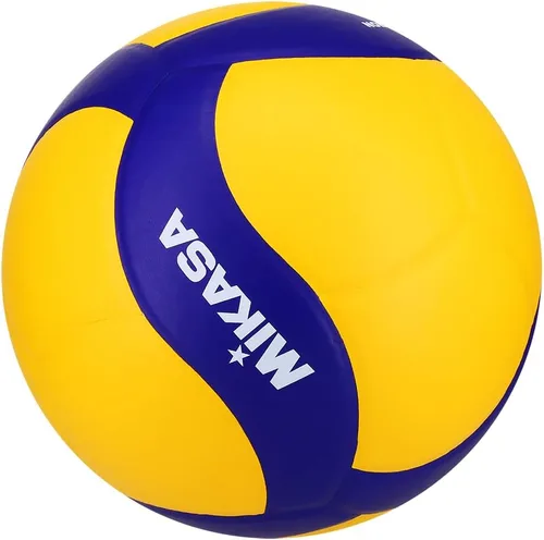 Miniatura 5 de Mikasa V330W, voleibol de juego de club de competición para interior, Azul/Amarillo