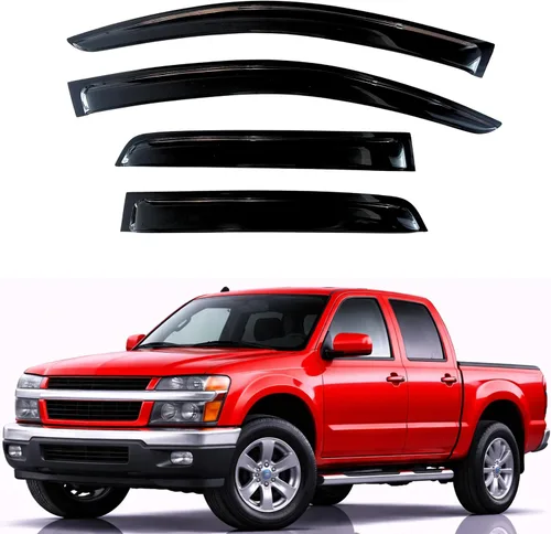 Miniatura 255 de KPY Visor de ventana compatible con Hyundai Tucson 2021-2025, 4 piezas de deflector de ventilación para ventana lateral, estilo Mugen, protector