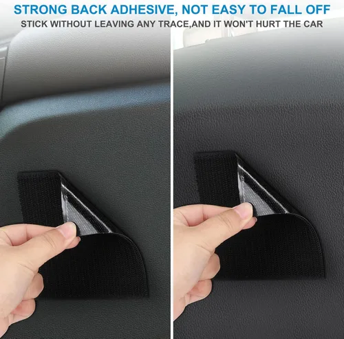 Miniatura 9 de Accmor Organizador de bolsillo lateral para asiento de automóvil, bolsa de piel sintética para asiento de automóvil, puerta, ventana, consola