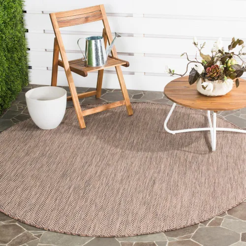 Miniatura 19 de SAFAVIEH Alfombra Lavable para Exteriores Colección Courtyard - Pasillo de 2'3" x 6'7", Azul Marino y Gris, No Desprende Pelusa y Fácil Limpieza