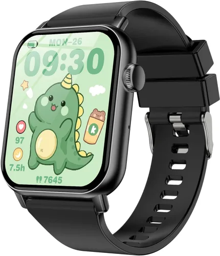 Reloj inteligente para niños, 12 juegos de rompecabezas con pantalla táctil HD, contador de pasos, monitor de frecuencia cardíaca y sueño, linterna,