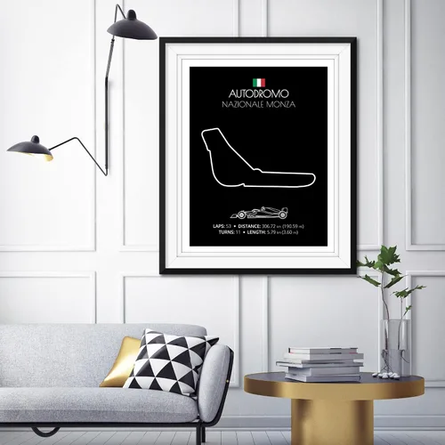 Miniatura 87 de Custom Car Posters Póster hecho a mano compatible con Autodromo Enzo e Dino Ferrari (Imola, Italia), póster de pista de carreras diseñado