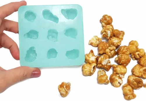 Molde de silicona para palomitas de caramelo - Molde para hacer velas - Molde de resina - Molde de jabón - Molde flexible realista NC083