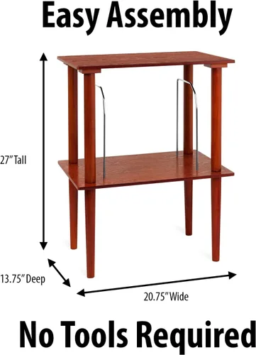 Miniatura 3 de Victrola Soporte de madera para discos – Pieza complementaria para el centro de música Victrola, con capacidad para más de 50 discos de vinilo