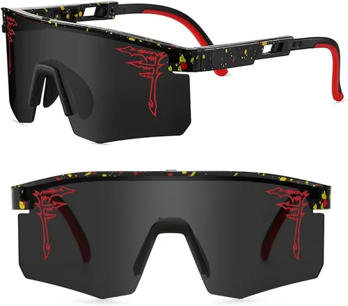 Miniatura 4 de ACEXPNM Gafas de sol de béisbol de dos tamaños UV400 para adultos, niños y jóvenes, hombres y mujeres, para deportes al aire libre