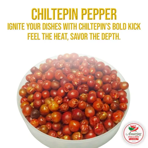 Miniatura 4 de Pimientos Chiltepin secos (Chile Tepin) – Bolsa de 4 onzas – Ideal para usar con mariscos, salsas, guisos, salsa, carnes. Muy caliente con un sabor