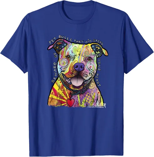 Miniatura 21 de Beware Of Pit Bulls, Dean Russo Pitbull Original - Camiseta para amantes de los perros, Negro
