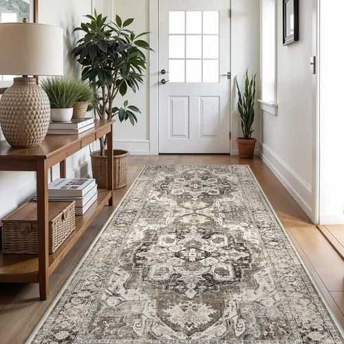 Miniatura 28 de YOUFORTONG Alfombras Corredoras de 2x10 para Pasillos, Alfombra de Cocina Suave, Alfombra Corredera Antideslizante con Respaldo de Goma para Baño