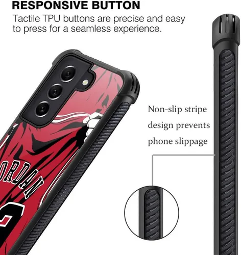 Miniatura 2 de Funda compatible con Samsung Galaxy S22, diseño de jugador de baloncesto 36 Galaxy S22 para niños y hombres, antiarañazos, a prueba de golpes