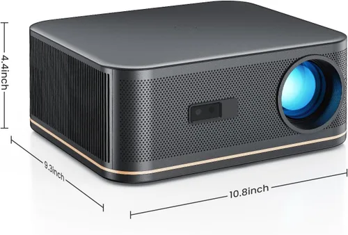 Miniatura 16 de Proyector de decodificación ANSI 4K 2000 con WiFi y Bluetooth, cine en casa de película HAPPRUN con enfoque automático, pantalla de 300 pulgadas