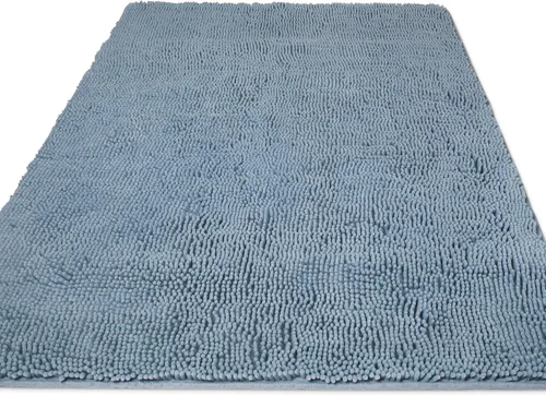 Miniatura 165 de Yeaban Alfombra de pasillo de baño de 24 x 72 pulgadas, antideslizante, alfombra de baño larga de felpilla gruesa, absorbente y lavable, alfombra