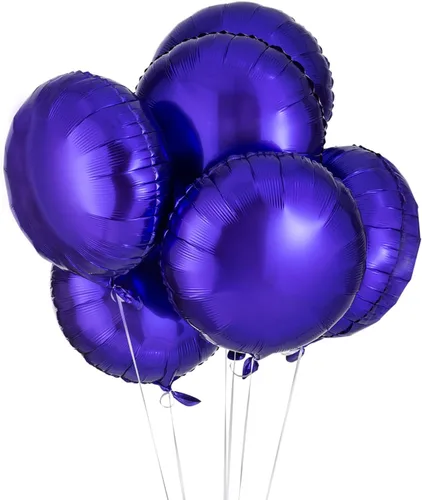 Miniatura 7 de Globos redondos de Mylar de aluminio dorado y negro, 20 globos metálicos de fiesta de 18 pulgadas para baby shower, graduación, decoración de fiesta
