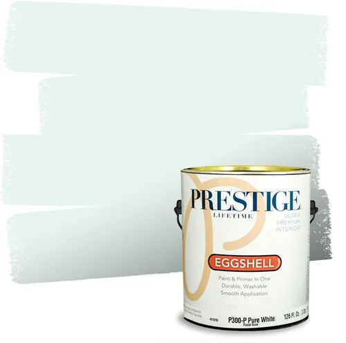 Miniatura 201 de PRESTIGE Pintura interior e imprimación en uno, salpicaduras acuosas, cáscara de huevo, 1 galón