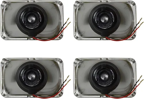 Miniatura 8 de Parts N Go - Faros delanteros de conversión rectangulares 4 x 6 de halogéno H4, juego de bombillas - H4656, H4651