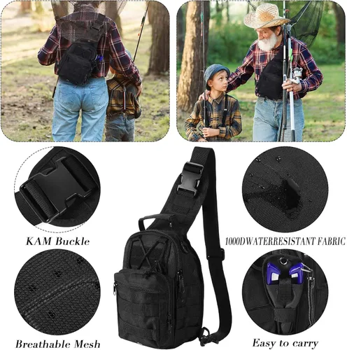 Miniatura 5 de DoubleFill Kit de herramientas de pesca de 484 piezas, kit de mochila de aparejos de pesca, incluye bastones y carretes de pescado, caja de aparejos