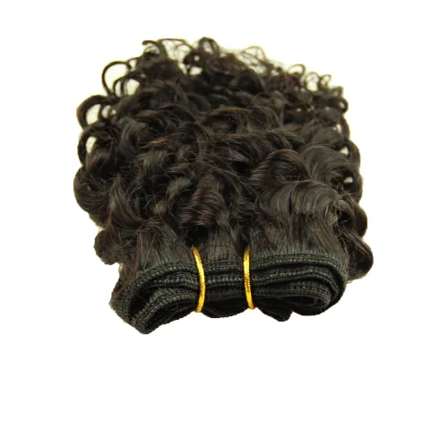 Miniatura 5 de VIOLET Cabello 8 Pulgadas Brasileño Rizado Profundo Tejido Cabello Corto Humano 6 Paquetes Con Cierre 100% Extensiones de Cabello Humano Sin