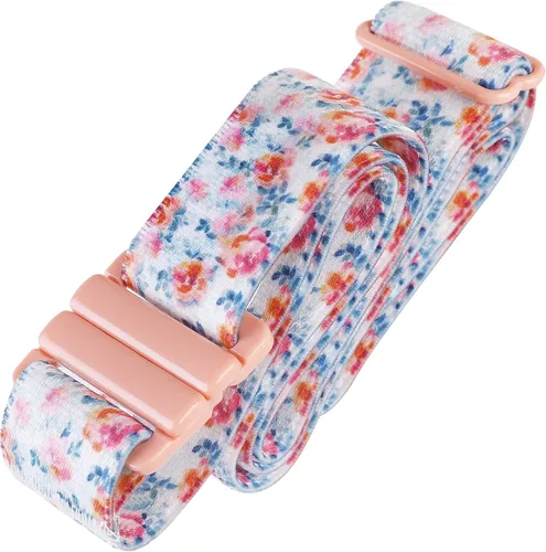 Miniatura 90 de Cinturón elástico ajustable – Cinturones para mujer, cinturón de cintura antideslizante, sin mostrar hebilla plana para mujer