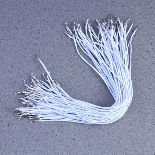 Miniatura 5 de 50 cuerdas elásticas de púas elásticas para coser, bandas elásticas con púas para hacer manualidades, bandas elásticas de costura (blanco)