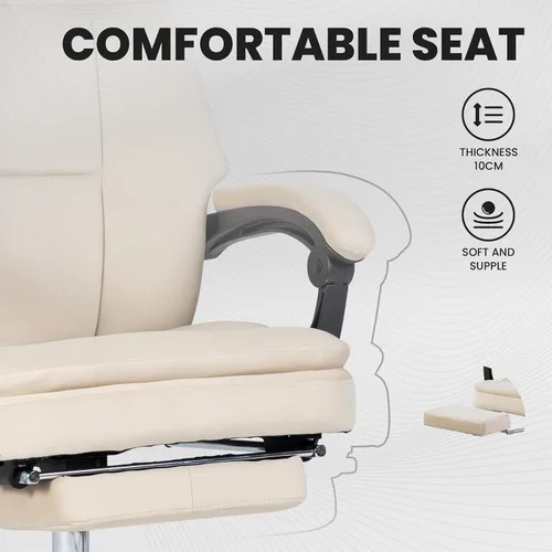 Miniatura 7 de Swivel Computer,Upholstered Velvet Office Chair,Big and Tall Executive Chair with Footrest Removable Headrest,High Back Ergonomic Computer Desk for