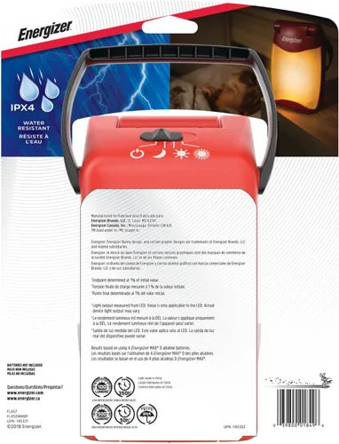Miniatura 3 de Energizer Linterna LED plegable para campamento, IPX4, resistente al agua, para campamento, pesca, al aire libre, corte de energía, luces compactas