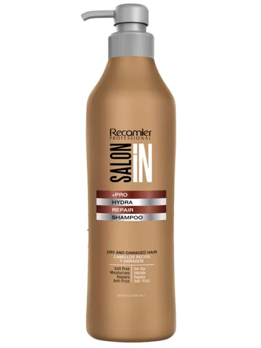 Salon In by Recamier | Hydra Repair Hair Shampoo | Hidratante y fortalecimiento para cabello seco y dañado | 33.8 onzas líquidas / 33.8 fl oz