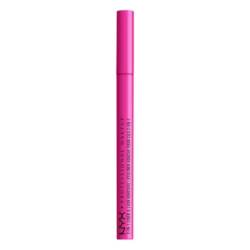 Miniatura 8 de NYX PROFESSIONAL MAKEUP Jumbo Lash! Delineador de ojos y adhesivo para pestañas 2 en 1, color negro Negro más malo