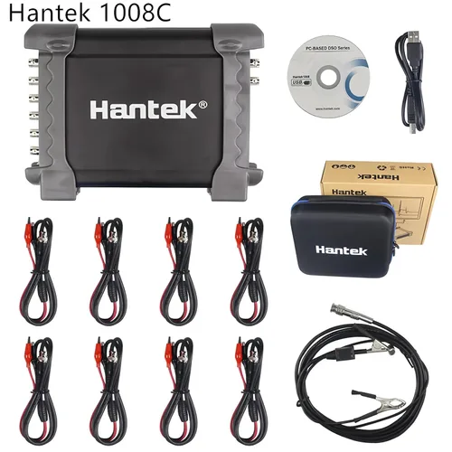 Miniatura 2 de Hantek 1008C PC osciloscopio digital automático de diagnóstico/captura de datos/generador programable, USB, 8 canales