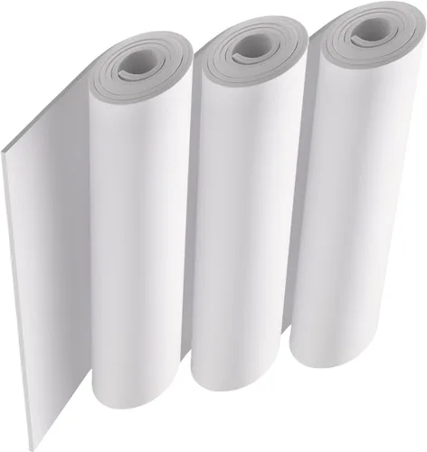 Miniatura 36 de Hoja de espuma EVA blanca en rollo, espuma EVA premium de 6 mm de grosor, 49" x 13.9", alta densidad 86 kg/m3 para disfraz de Halloween, Blanco