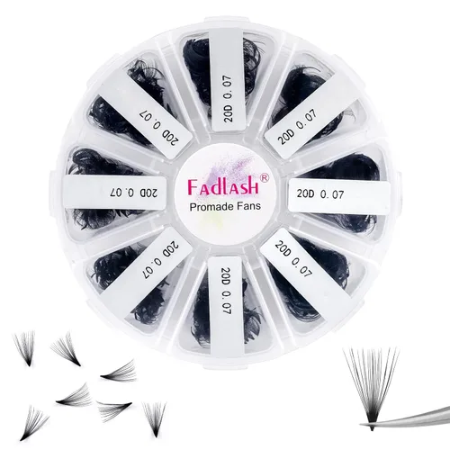 Miniatura 122 de Extensiones de Pestañas Rizo D 0.59-0.79 pulgadas Bandeja Mixta Seda Extensiones de Pestañas Clásicas Suministros Extensiones de Pestañas