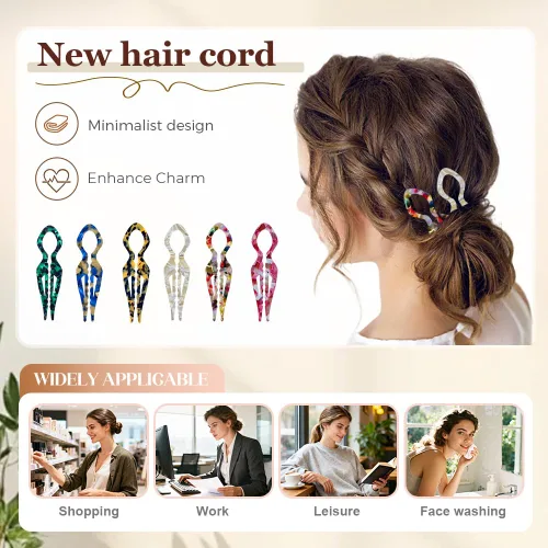 Miniatura 5 de Horquillas francesas para mujer, horquillas para el cabello mayoritario, pinzas elegantes para mujeres para recoger, moños, mecanismo de bloqueo
