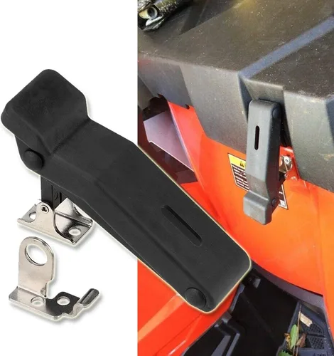 Miniatura 3 de 2 piezas de pestillo de goma para estante de almacenamiento delantero Compatible con Polaris Sportsman 450 570 850 Touring ETX 7081927 Negro
